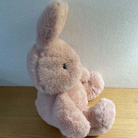 Spark Create Imagine Bunny Rabbit Rattle Plush Lovey Pink Crinkle Ears Paws 17” - Picture 4 of 8
